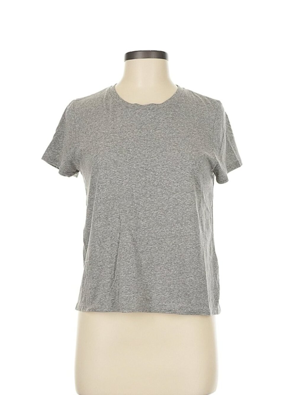 Madewell Knot Back Drapy Tee Shirt - Grey Medium